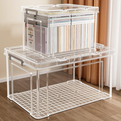 NND Transparent Storage Box Extra Large Thick Plastic Storage Box Household Clothes Toy Storage Box With Lid