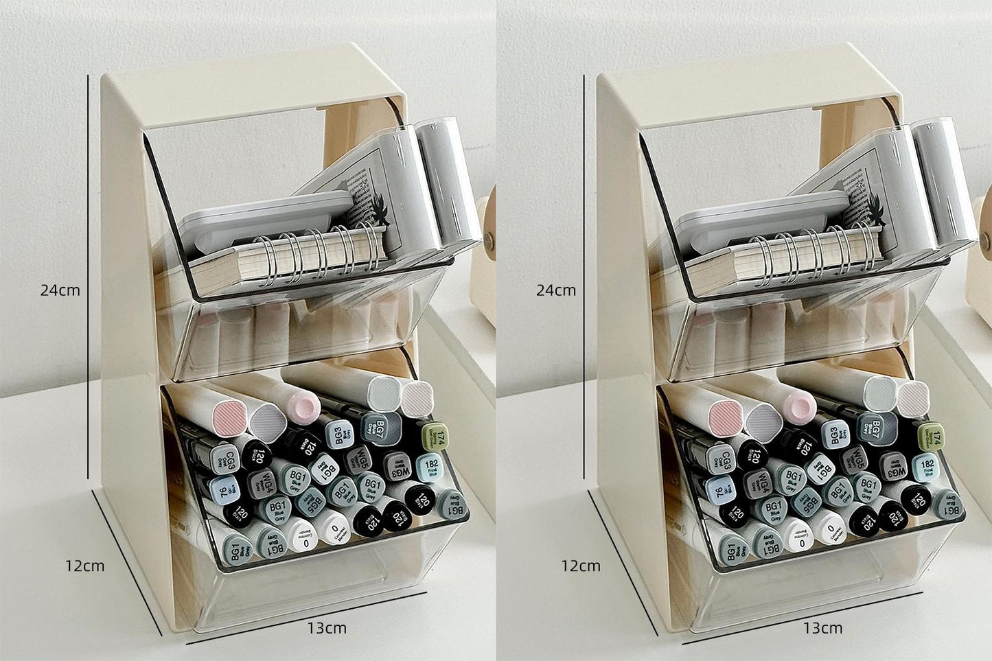 Pen holder storage box office storage rack desktop large-capacity pen bucket student desk stationery organization box