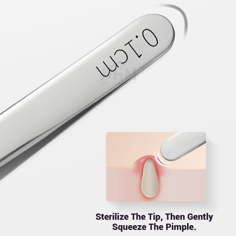 【SG NDD】 Acne Removing Needle Cover Blackhead Removing Tweezers Clip Blackhead Removal Tool Kit,PrecisionTweezers and Pimple Needles for AcneIngrown Hairs, and Skin Care