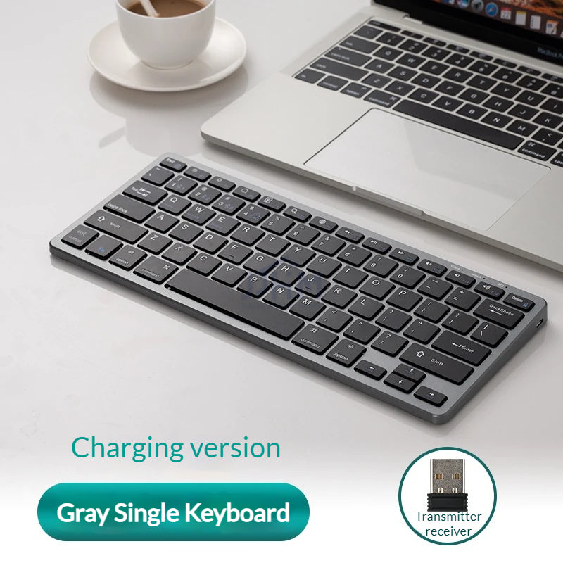 [SG] Bluetooth Wireless Keyboard and Mouse Combo Rechargeable Compact Slim 3 Mode Wireless Keyboard Mouse Set Silent Click Ergonomic Portable Office Home Laptop Tablet PC Desktop Keyboard Mouse Combo Set