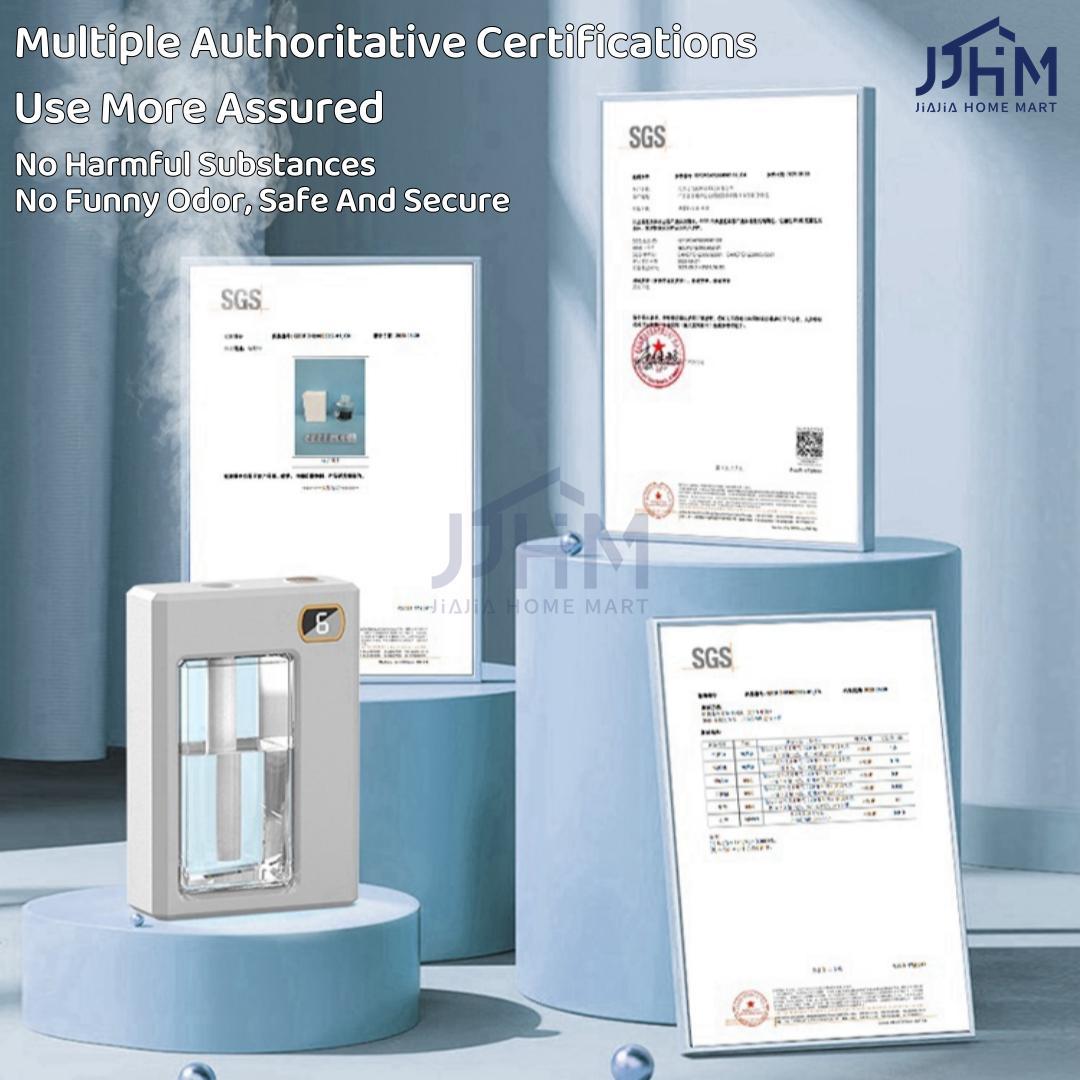 SG Automatic Aroma Diffuser Rechargeable Digital Dis Play Essential Oil Fragrance Machine Air Humidifiers Perfume