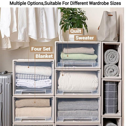 NND Drawer Type Stackable Storage Drawer Plastic Container Storage Box Cabinet Bin Cabinet