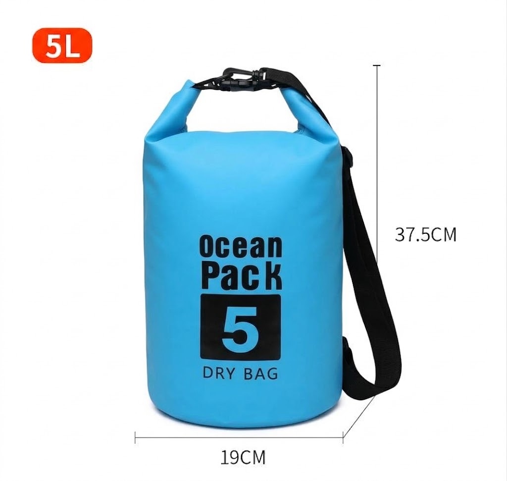 [SG] Waterproof Dry Bag Backpack Professional Ocean Pack 防水袋 Large Size Hiking Diving Bag Travel Outdoor Sling Shoulder Bag Swimming Kayaking Rafting Camping Beach Fishing Watersports Roll Top Dry Sack Large Capacity Storage Bag Men Women