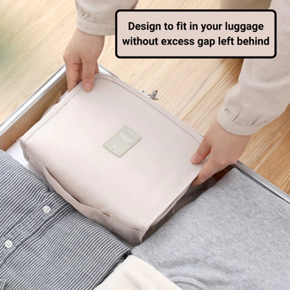 Foldable toiletry travel bag hanger bag high quality water proof pouch makeup organizer upgrade size