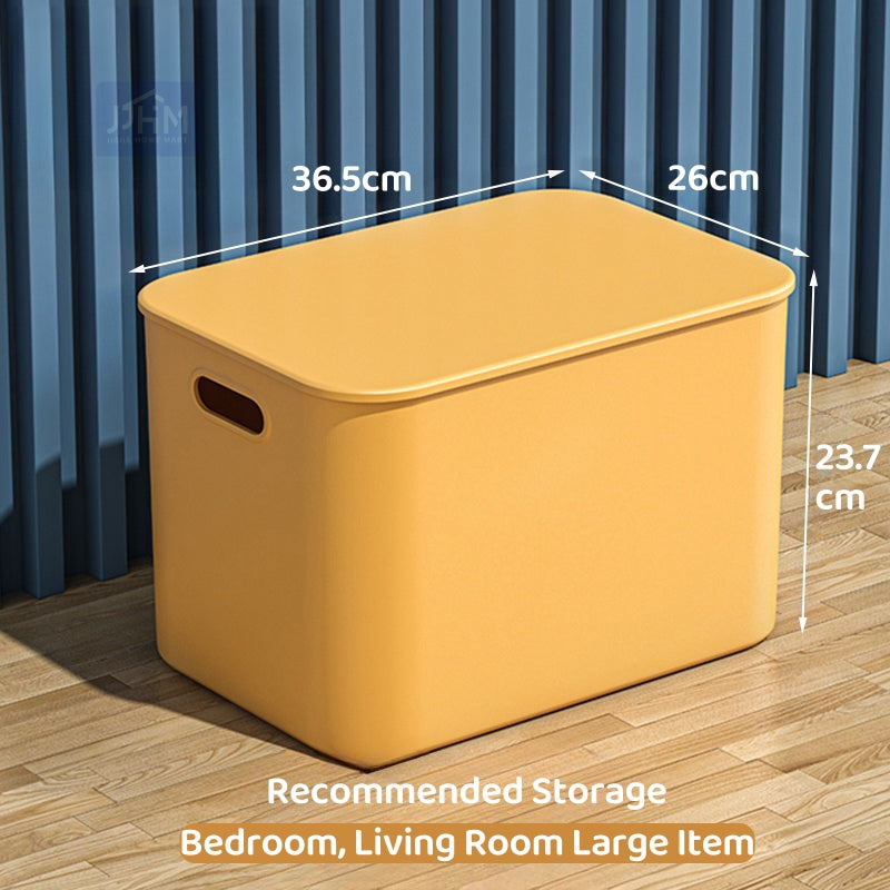 Ready Stock Stackable Storage Box Dustproof With Lid Makeup Toys Home Cabinet Organizer Kitchen Sorting Container