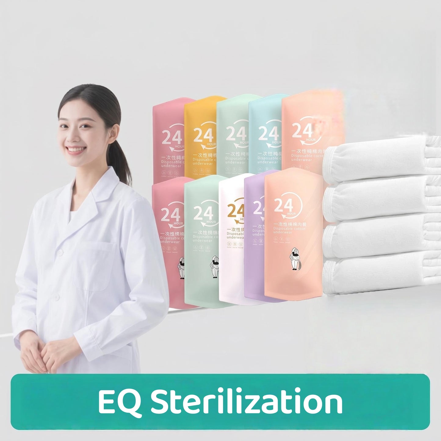 SG 5/10/20pcs Disposable Panties Ladies Sterile Ladies Sterile  Shorts Portable Pregnant Women Postpartum Women Disposable Panties Ladies Disposable Underwear Seamless Cotton Travel Plus Size Maternity Confinemen Women Disposable Panties Ladies
