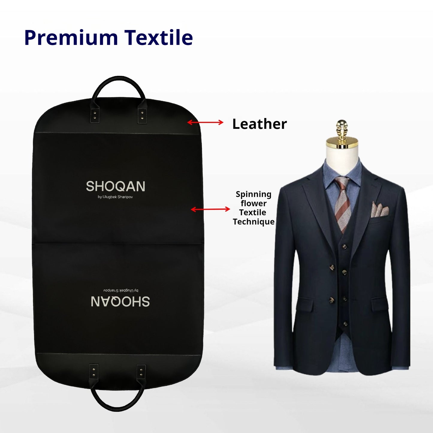 Premium Coat Carrier Bag Business Trip Suit Storage Bag Dustproof Breathable Garment Cover Travel Bag