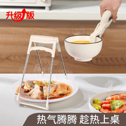 【READY STOCK】Non-slip Anti Scalding Clip Multifunctional Meal Bowls Tongs Silicone Kitchen Bowl Clip Plate Clip