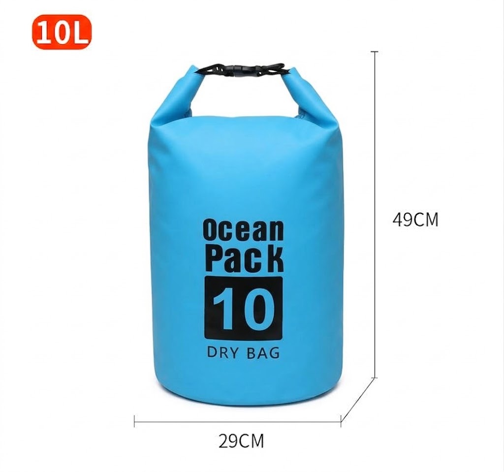 [SG] Waterproof Dry Bag Backpack Professional Ocean Pack 防水袋 Large Size Hiking Diving Bag Travel Outdoor Sling Shoulder Bag Swimming Kayaking Rafting Camping Beach Fishing Watersports Roll Top Dry Sack Large Capacity Storage Bag Men Women