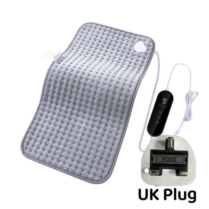 SG Electric Heating Pad Back Neck Massager Menstrual Pain Relief Travel Shoulder Waist Arm Warm Stomach Massage Heat