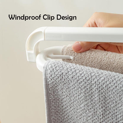 SG Retractable Hanging Clothes Hanger Laundry Towel Drying Rack Space Saver Closet Organizer Indoor Outdoor