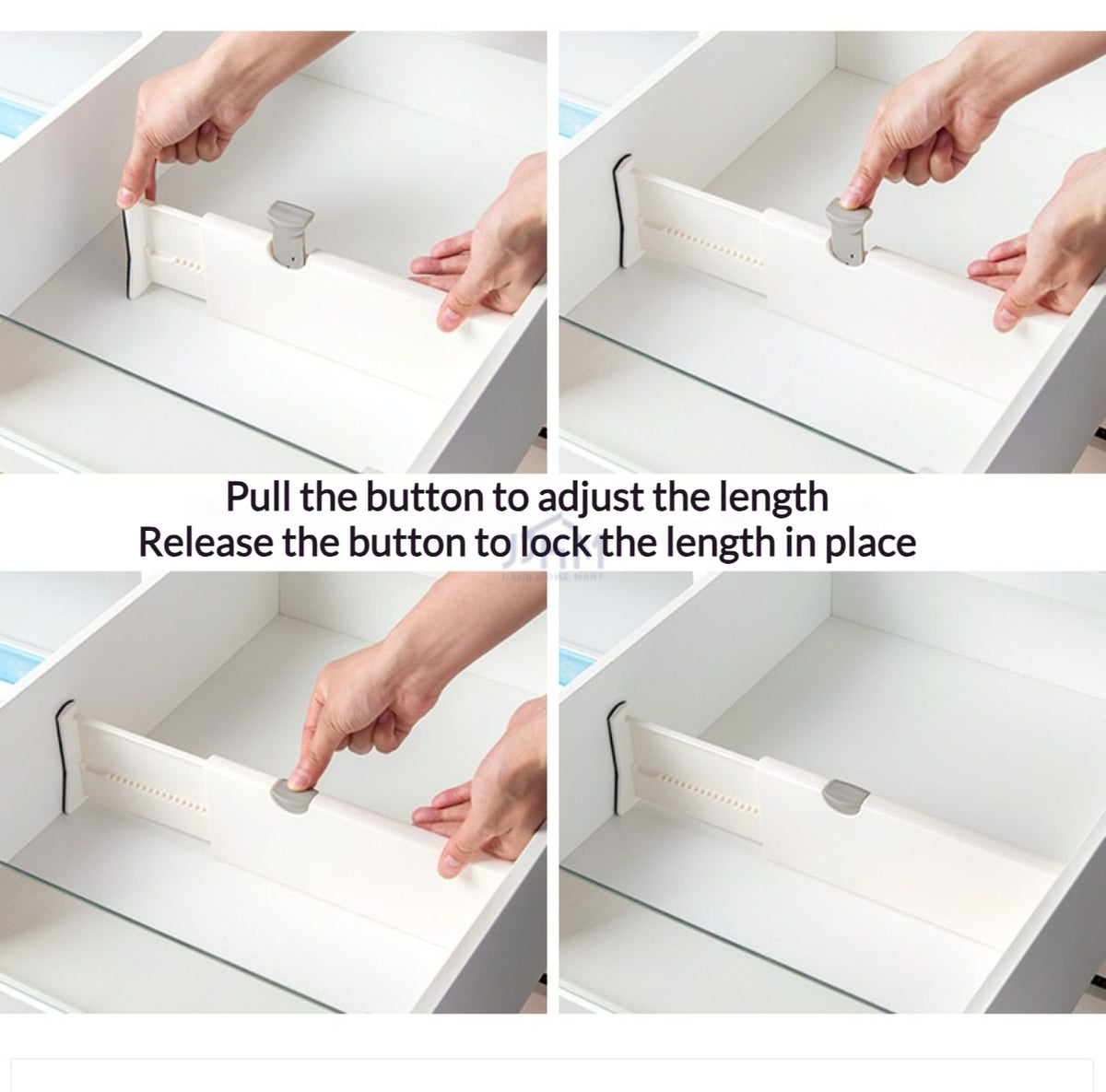 Expandable Drawer Divider Adjustable Kitchen Drawer Organizer DIY Storage Box Separator Wardrobe Closet Partition Board