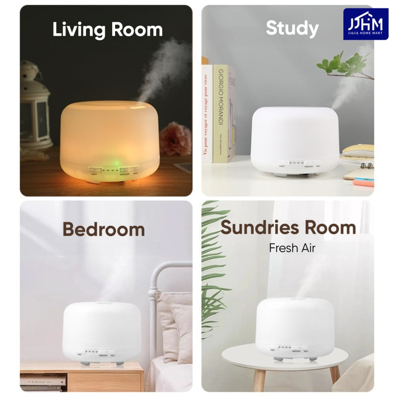 [1.99 NND]500ML Air Humidifier Usb Household Aromatherapy Machine Ultrasonic Spray Large Capacity Ultrasonic Humidifier Aroma Diffuser.LED Light