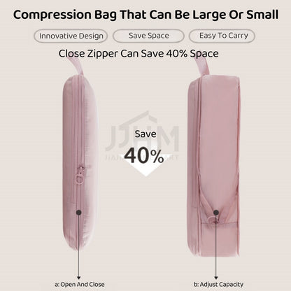 🔥SG stock🔥4pcs Set Travel Storage Bag Compression Luggage Storage Bag/Compression packing cube/Packing Cube/Packing Cubes