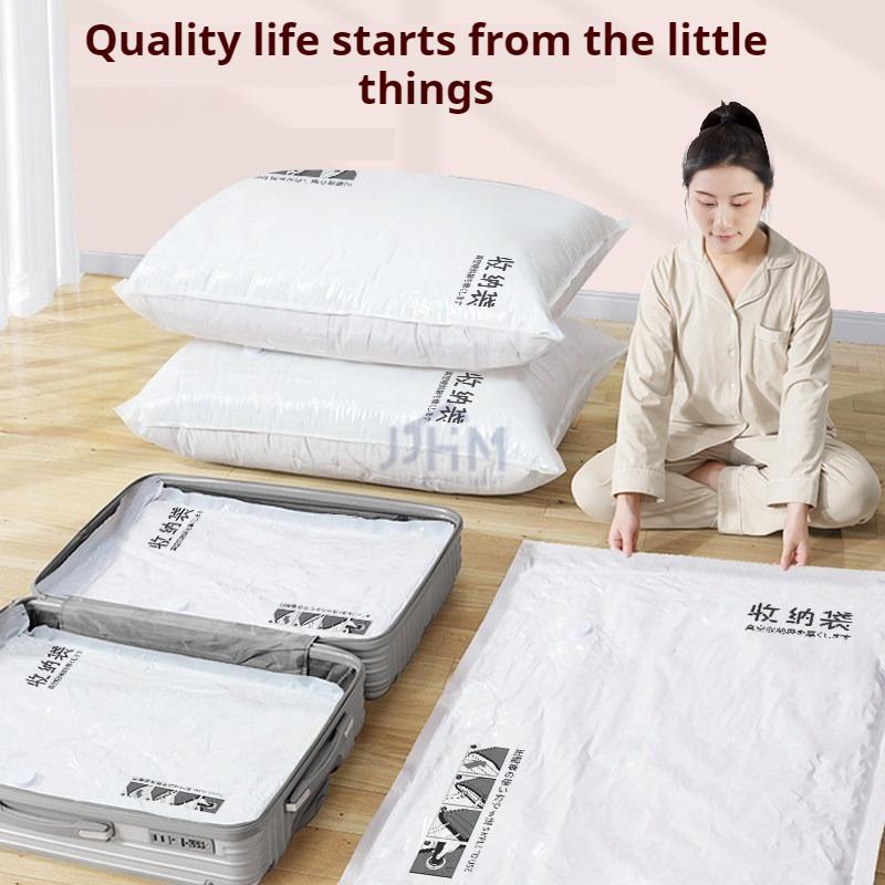 <Thicken PVC> Vacuum Storage Bag vacuum sealer bag Travel Vacuum Bag compress Mini Storage Bag Vacuum Bag Pump Travel Compressed Bag Mini Vacuum Sealer Machine
