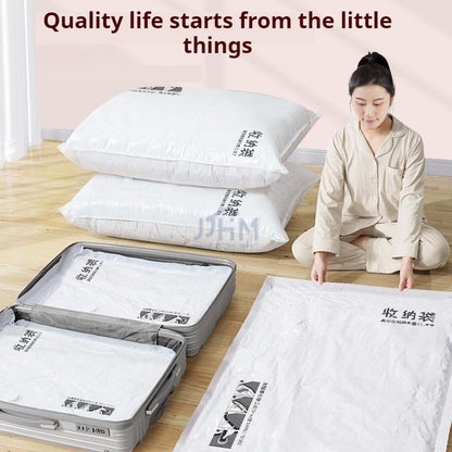 <Thicken PVC> Vacuum Storage Bag vacuum sealer bag Travel Vacuum Bag compress Mini Storage Bag Vacuum Bag Pump Travel Compressed Bag Mini Vacuum Sealer Machine