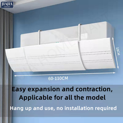 Air Conditioner Wind Deflector Wind Shield Easy Installation with Hanger Hook