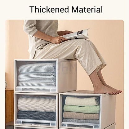 NND Drawer Type Stackable Storage Drawer Plastic Container Storage Box Cabinet Bin Cabinet