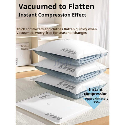 <Thicken PVC> Vacuum Storage Bag vacuum sealer bag Travel Vacuum Bag compress Mini Storage Bag Vacuum Bag Pump Travel Compressed Bag Mini Vacuum Sealer Machine