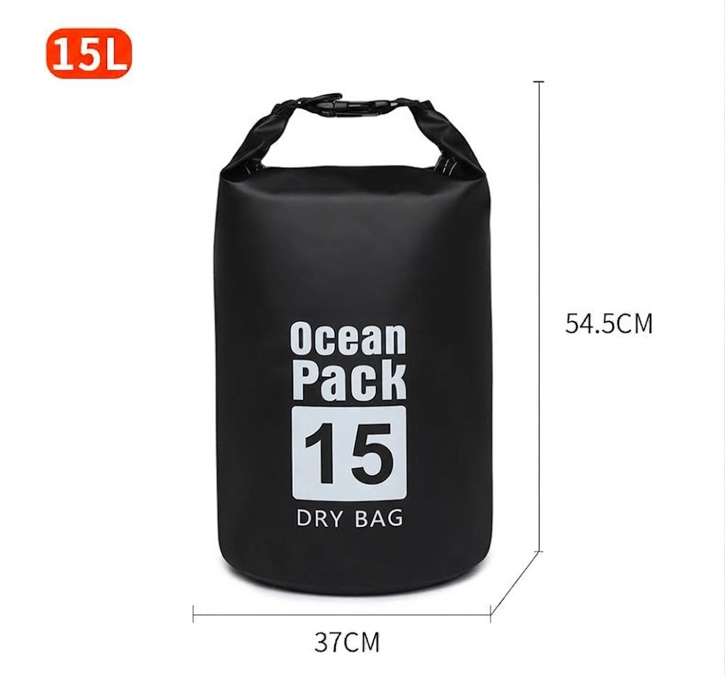 [SG] Waterproof Dry Bag Backpack Professional Ocean Pack 防水袋 Large Size Hiking Diving Bag Travel Outdoor Sling Shoulder Bag Swimming Kayaking Rafting Camping Beach Fishing Watersports Roll Top Dry Sack Large Capacity Storage Bag Men Women
