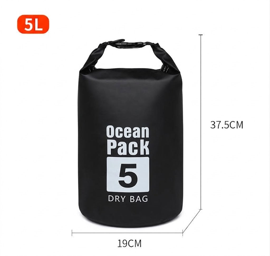 [SG] Waterproof Dry Bag Backpack Professional Ocean Pack 防水袋 Large Size Hiking Diving Bag Travel Outdoor Sling Shoulder Bag Swimming Kayaking Rafting Camping Beach Fishing Watersports Roll Top Dry Sack Large Capacity Storage Bag Men Women