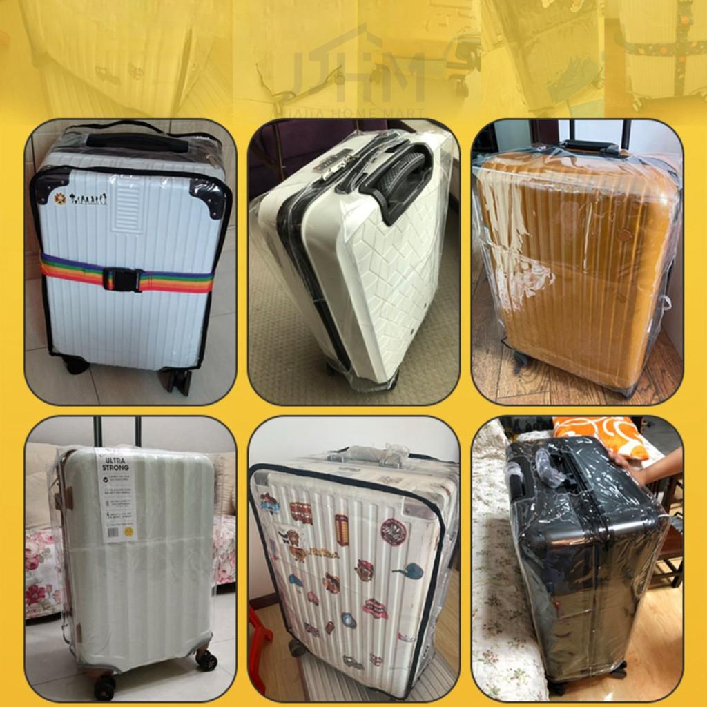 SG PVC Luggage Transparent Cover - Waterproof Plastic Protector Suitcase & Bag Travel 20 24 26 28 30 Inch