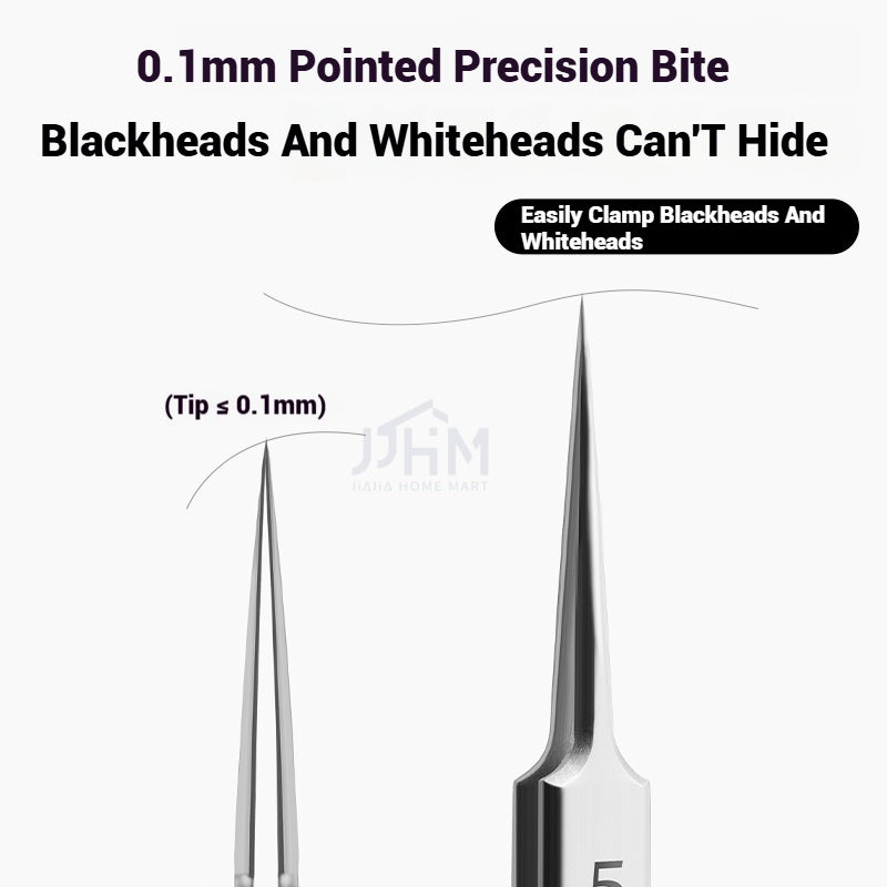 【SG NDD】 Acne Removing Needle Cover Blackhead Removing Tweezers Clip Blackhead Removal Tool Kit,PrecisionTweezers and Pimple Needles for AcneIngrown Hairs, and Skin Care