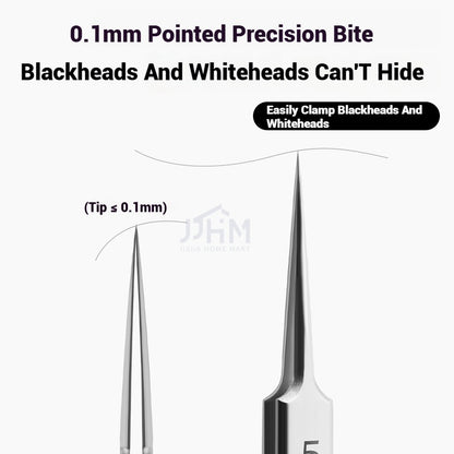 【SG NDD】 Acne Removing Needle Cover Blackhead Removing Tweezers Clip Blackhead Removal Tool Kit,PrecisionTweezers and Pimple Needles for AcneIngrown Hairs, and Skin Care