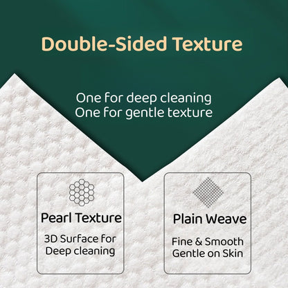<Premium Cotton> Disposable Facial Towel, Makeup Remover Tissue, Towel, Large and Thick wipes