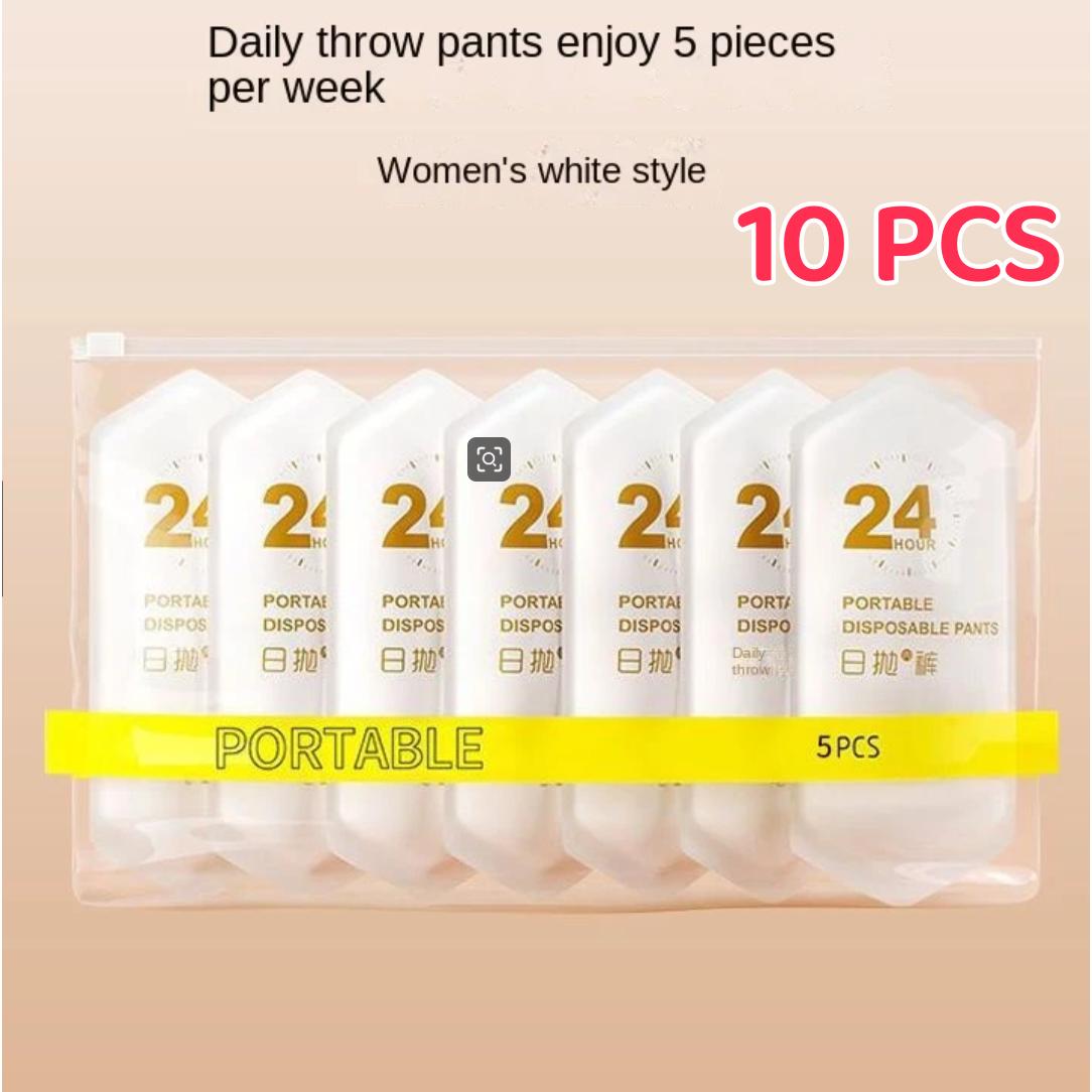 SG 5/10/20pcs Disposable Panties Ladies Sterile Travel Business Trip Shorts Portable Pregnant Women Postpartum Women Disposable Panties Ladies Disposable Underwear Seamless Cotton Travel Plus Size Maternity Confinemen Women Disposable Panties Ladies