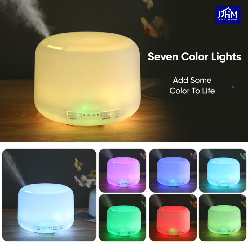[1.99 NND]500ML Air Humidifier Usb Household Aromatherapy Machine Ultrasonic Spray Large Capacity Ultrasonic Humidifier Aroma Diffuser.LED Light