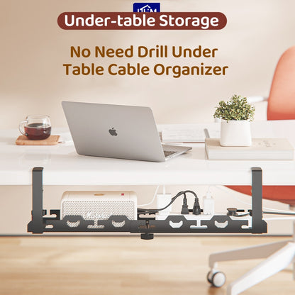 Under Table Cable tray/Cable Management Tray/Under Desk Cable Management Tray Desk Bottom Socket Holder Line Rack