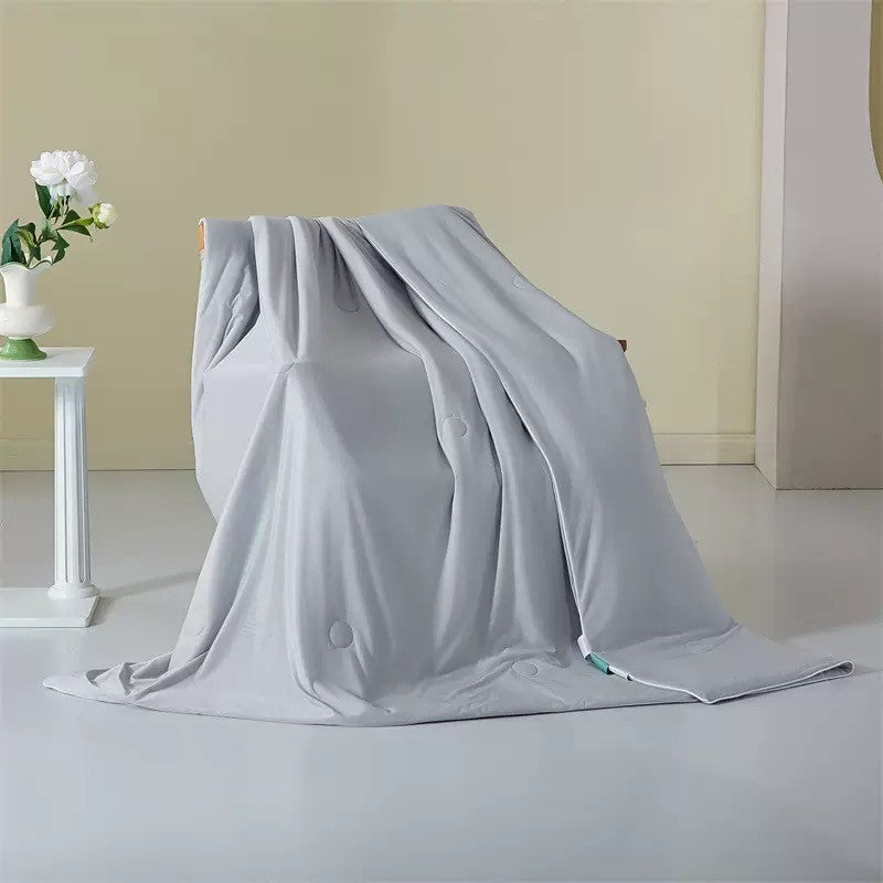 【SG NDD】 Cooling Summer Blanket Ice Silk Lightweight Quilt Air Condition Comforter Bed Double Side Cold Fabric