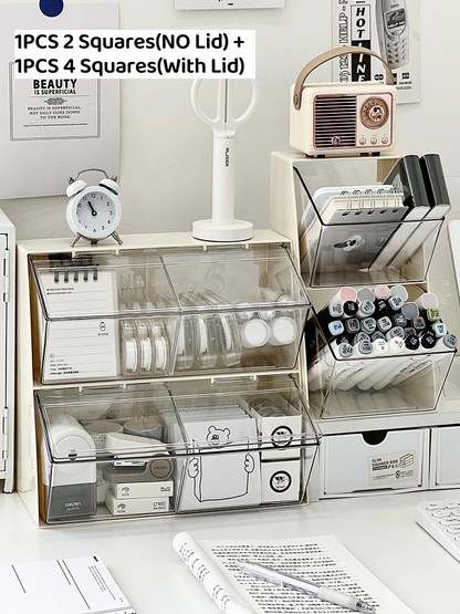 Pen holder storage box office storage rack desktop large-capacity pen bucket student desk stationery organization box