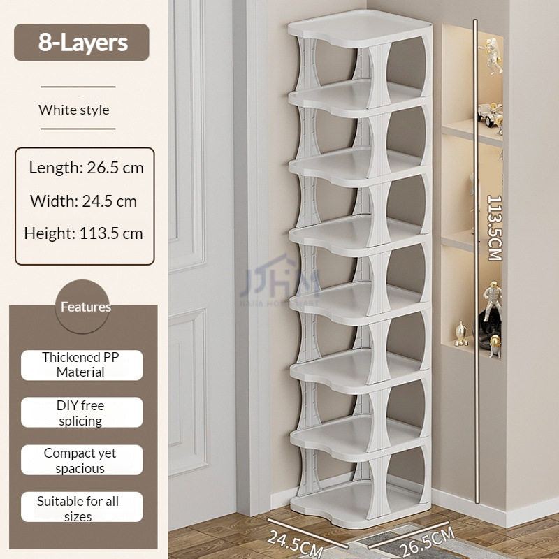 SG Stock Multi-Layer Shoe Rack Plastic Simple Shoe Racks Space Saving DIY Shoe Organizer 鞋架