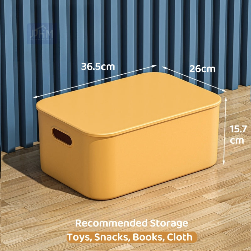 Ready Stock Stackable Storage Box Dustproof With Lid Makeup Toys Home Cabinet Organizer Kitchen Sorting Container