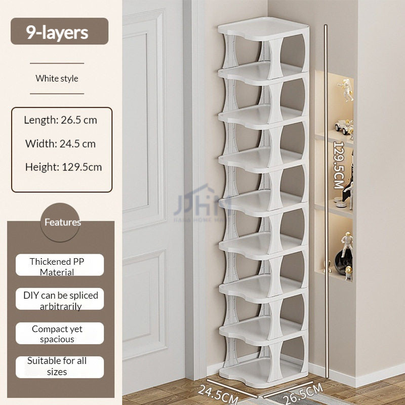SG Stock Multi-Layer Shoe Rack Plastic Simple Shoe Racks Space Saving DIY Shoe Organizer 鞋架