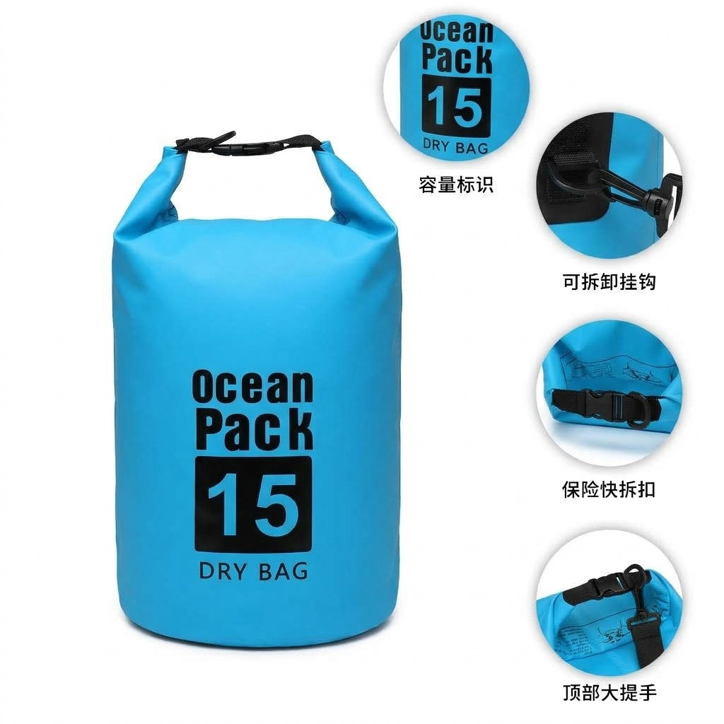 [SG] Waterproof Dry Bag Backpack Professional Ocean Pack 防水袋 Large Size Hiking Diving Bag Travel Outdoor Sling Shoulder Bag Swimming Kayaking Rafting Camping Beach Fishing Watersports Roll Top Dry Sack Large Capacity Storage Bag Men Women