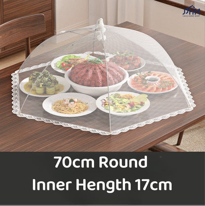 Japanes Style Foldable Food Cover Mesh Cover Outdoor Food Cover Pop Up Mesh Food Cover Dish Cover