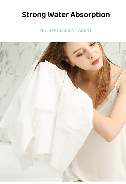 [SG in Stock]Disposable Bath Towel Bedsheet Set for Travel and Sports use Thickened Beach towel