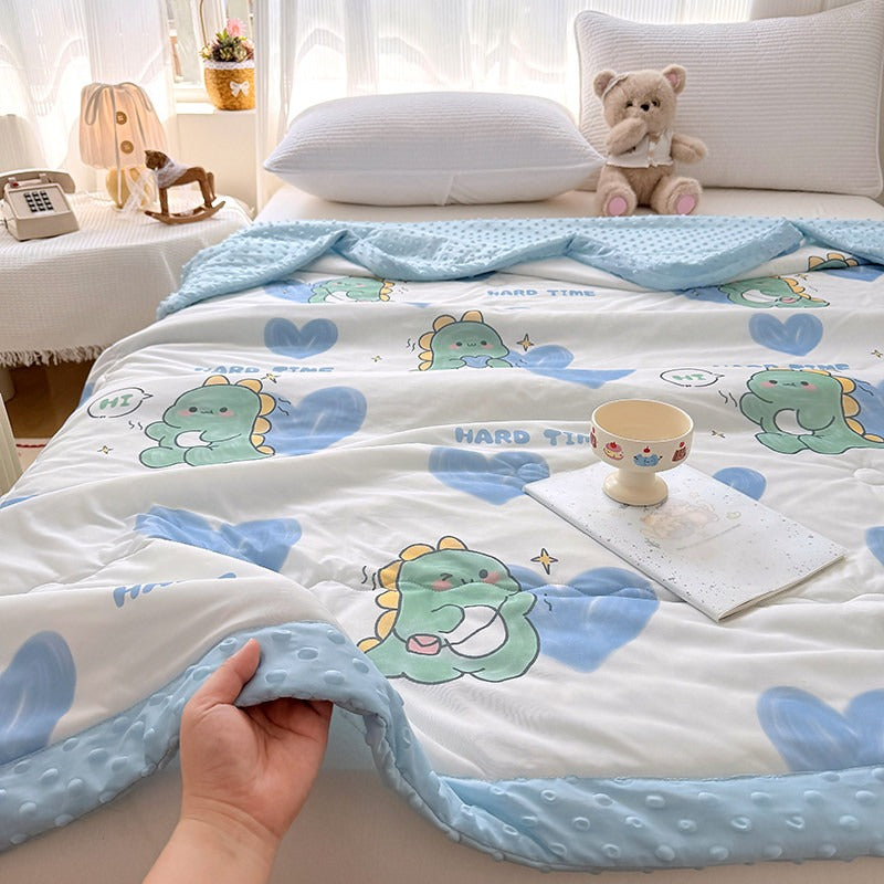 Children  Aerocool Reversible Cooling Aircon Children Blanket Instant Cool Touch Lightweight Breathable Soft Blanket