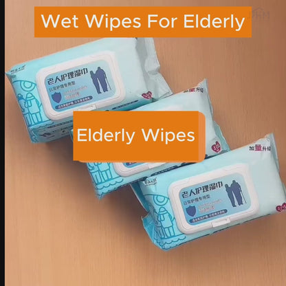 [SG NDD]100PCS Adult Wet Wipes Big XL Large Size for Bedridden Care/pregnant Women Fragrance Free Alcohol-free