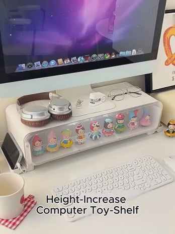 Elevated Rack Toy Display Office Monitor Computer  Desktop Organize Household Neck Computer Screen Bracket