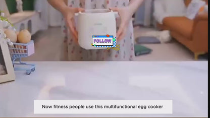NDD [Sg Seller]Egg with Steamer 7 Mode Intelligent Egg Boiler Egg Steamer Automatic Power Off Hard Boiled Egg Breakfast