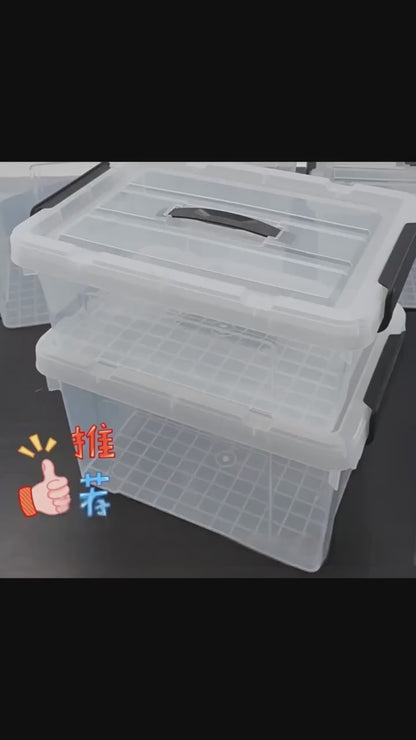 NND Transparent Storage Box Extra Large Thick Plastic Storage Box Household Clothes Toy Storage Box With Lid
