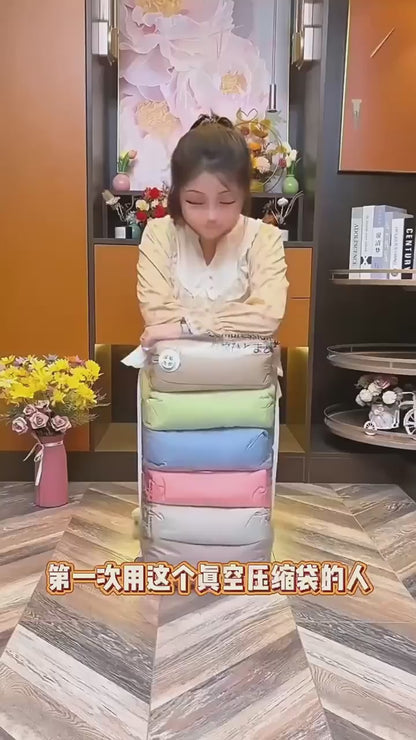 <Pumpless> Vacuum Bag Compression Bag No Need Pump Reusable Travel Clothes Storage Bag Seal Bags