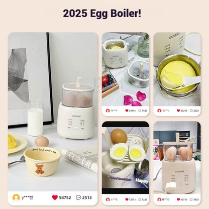 NDD [Sg Seller]Egg with Steamer 7 Mode Intelligent Egg Boiler Egg Steamer Automatic Power Off Hard Boiled Egg Breakfast