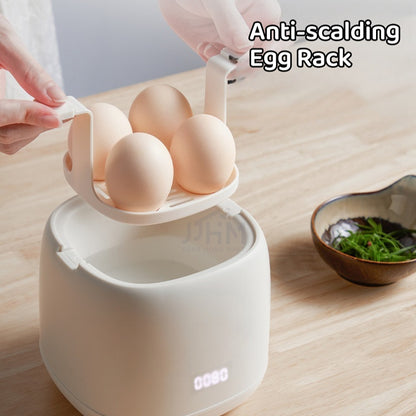 NDD [Sg Seller]Egg with Steamer 7 Mode Intelligent Egg Boiler Egg Steamer Automatic Power Off Hard Boiled Egg Breakfast