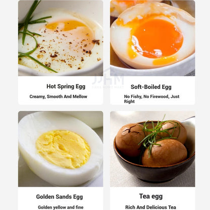 NDD [Sg Seller]Egg with Steamer 7 Mode Intelligent Egg Boiler Egg Steamer Automatic Power Off Hard Boiled Egg Breakfast