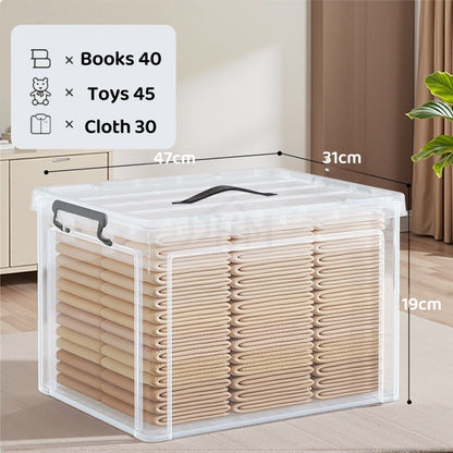 NND Transparent Storage Box Extra Large Thick Plastic Storage Box Household Clothes Toy Storage Box With Lid